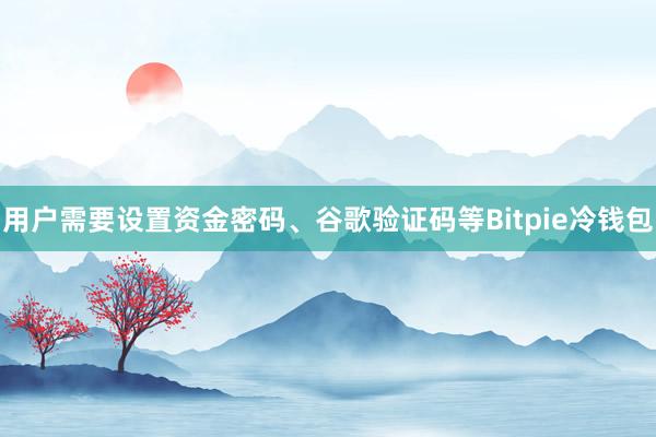 用户需要设置资金密码、谷歌验证码等Bitpie冷钱包