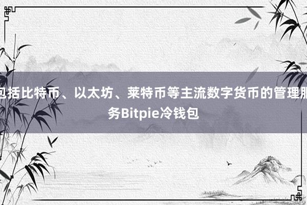 包括比特币、以太坊、莱特币等主流数字货币的管理服务Bitpie冷钱包