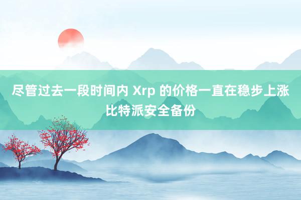 尽管过去一段时间内 Xrp 的价格一直在稳步上涨比特派安全备份