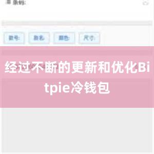 经过不断的更新和优化Bitpie冷钱包