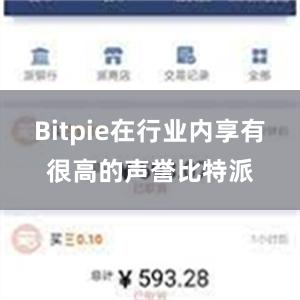 Bitpie在行业内享有很高的声誉比特派