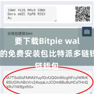 要下载Bitpie wallet的免费安装包比特派多链钱包