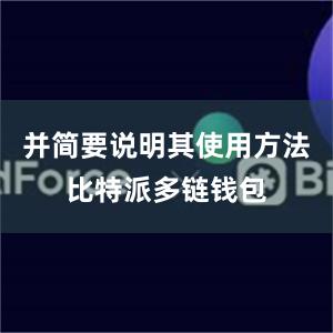 并简要说明其使用方法比特派多链钱包